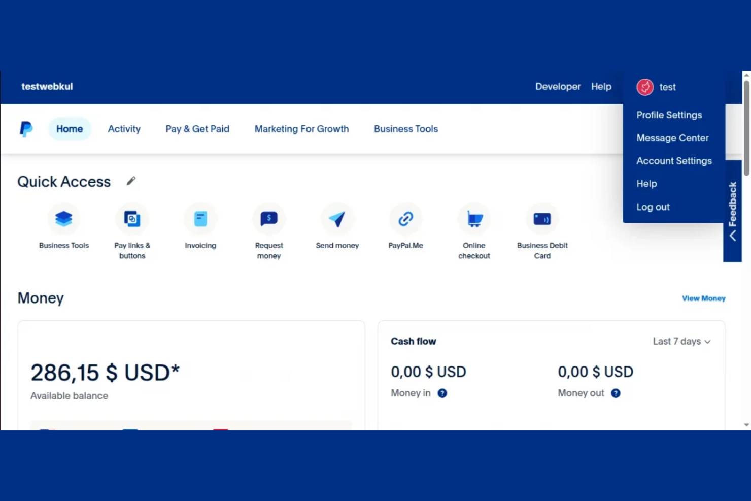 PayPal Open screenshot - 10 mejores API de pasarela de pago revisadas en 2026