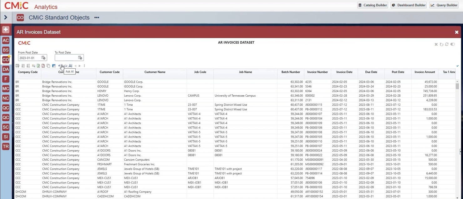 CMiC screenshot - Le 10 Migliori Soluzioni Software per la Gestione del Budget Edile nel 2026
