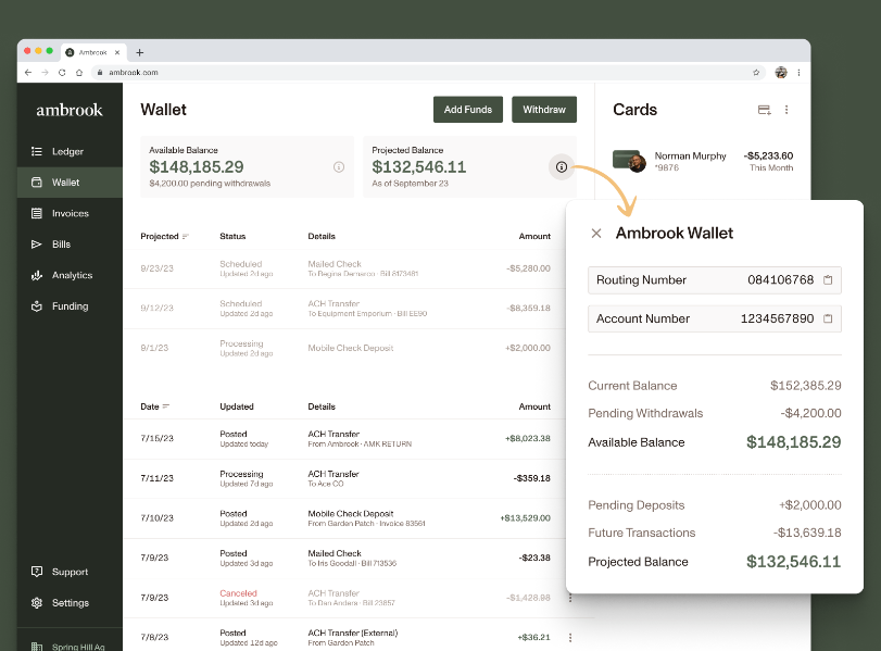 Ambrook screenshot - Las 10 Mejores Herramientas de Contabilidad Agrícola Analizadas en 2026