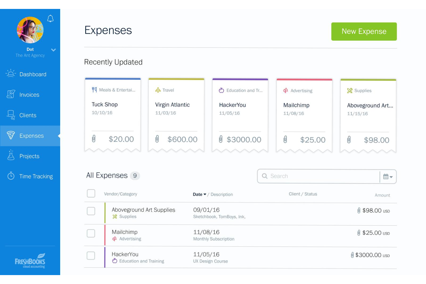 FreshBooks screenshot - I 10 Migliori Software di Contabilità per Ristoranti Recensiti nel 2026