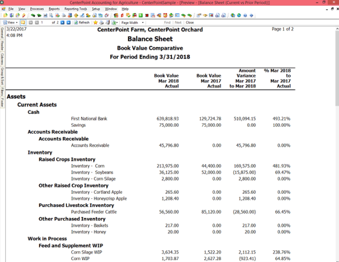 CenterPoint screenshot - Las 10 Mejores Herramientas de Contabilidad Agrícola Analizadas en 2026