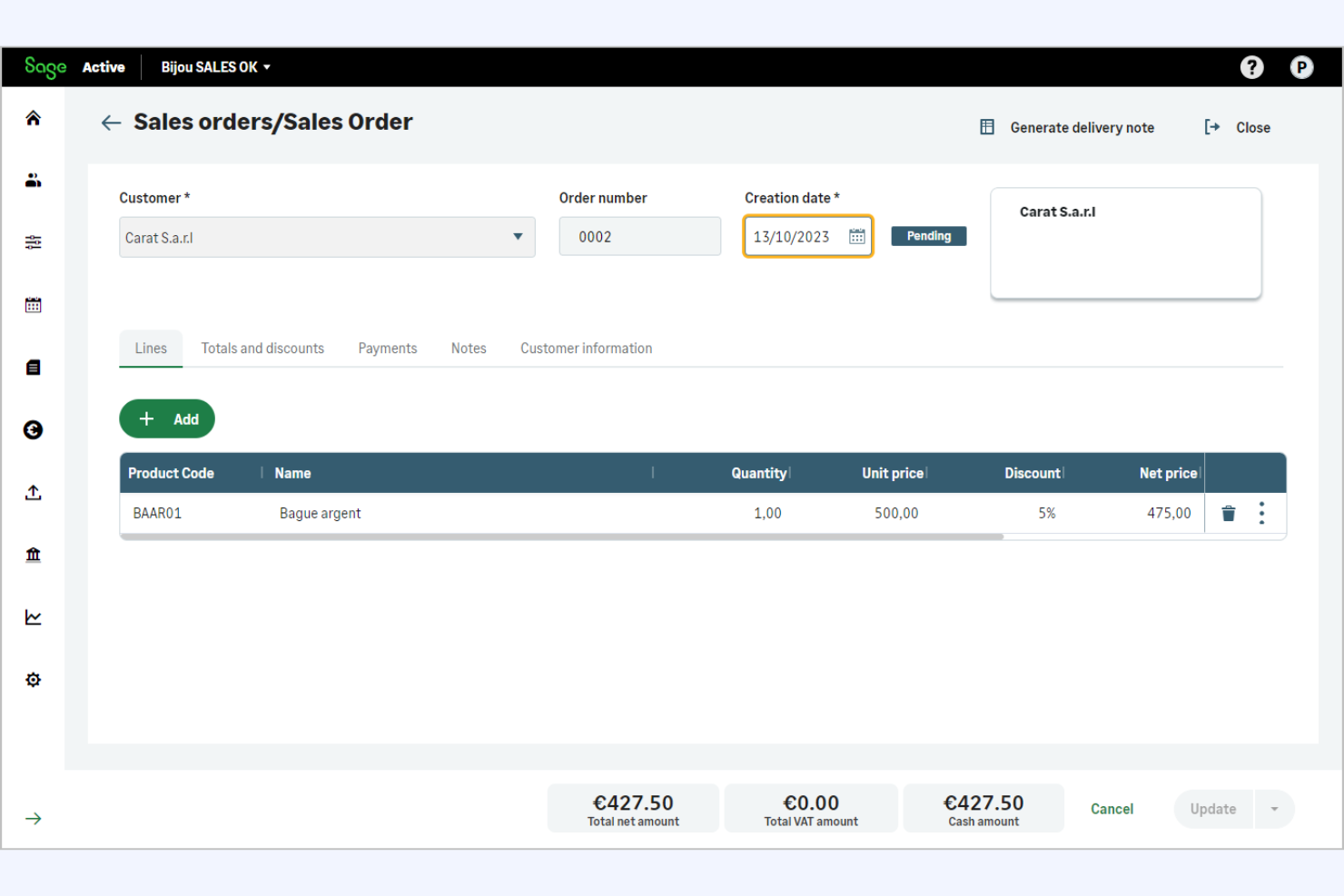 Sage screenshot - 17 Mejores Programas de Órdenes de Compra para Pequeñas Empresas (2026)