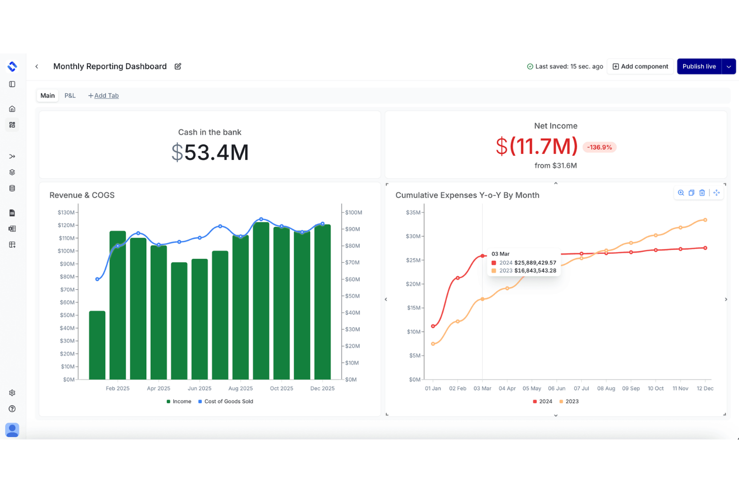 LiveFlow screenshot - Le 10 migliori piattaforme di riconciliazione contabile recensite nel 2026
