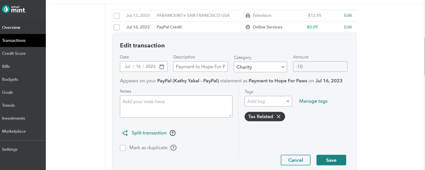 Mint screenshot - 10 Mejores Alternativas a Quicken Reseñadas en 2026