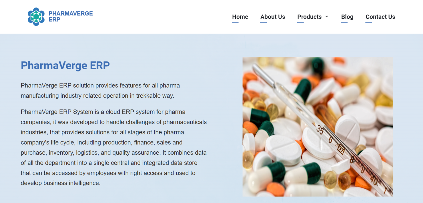 PharmaVerge screenshot - Le 10 migliori soluzioni software ERP Pharma recensite nel 2026