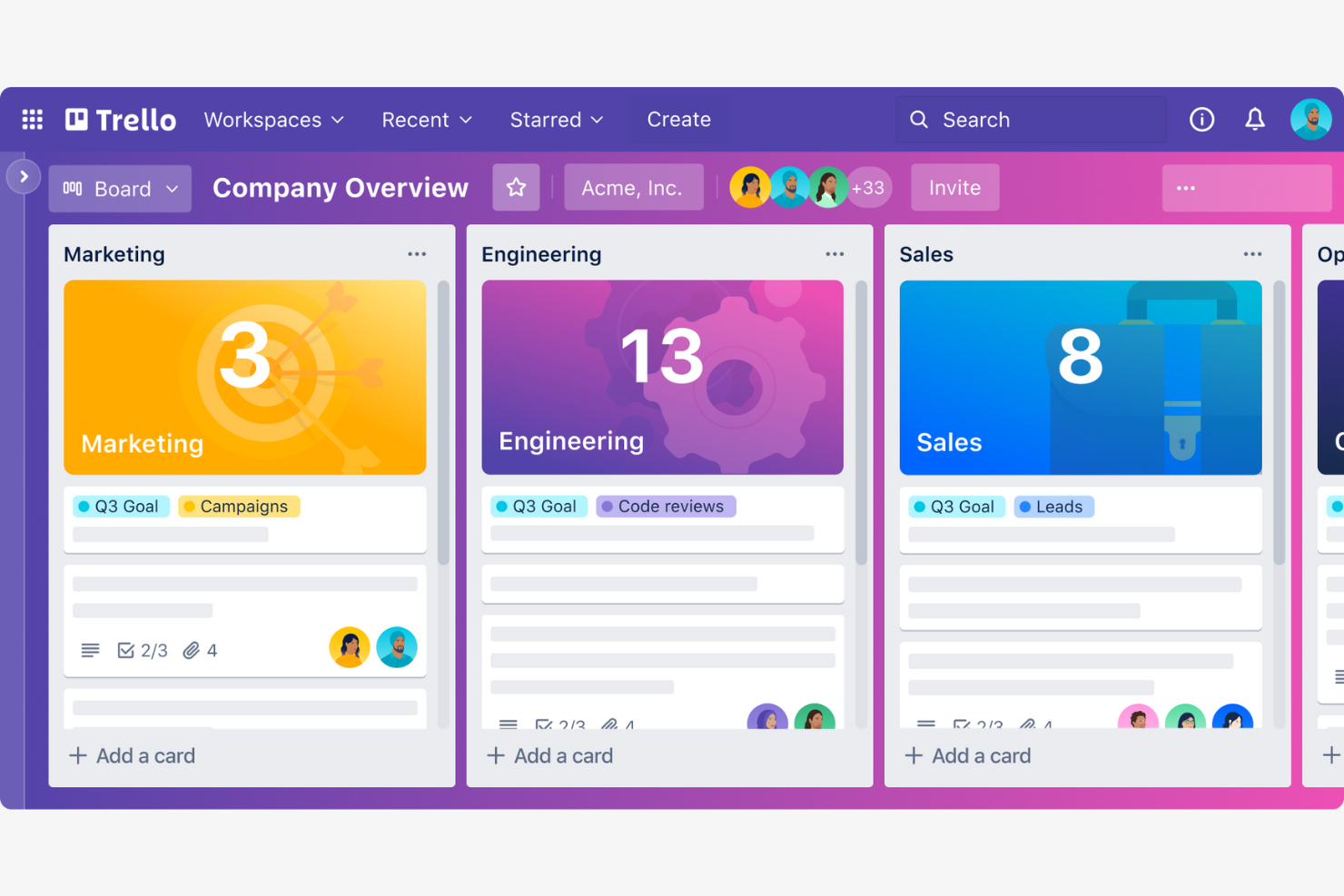 Trello screenshot - Le 10 migliori alternative ad Accelo recensite nel 2026