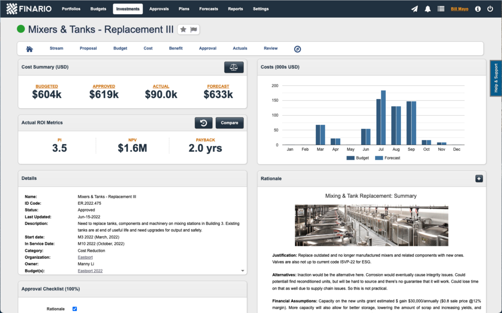 Finario screenshot - Le 10 migliori soluzioni software CapEx recensite nel 2026
