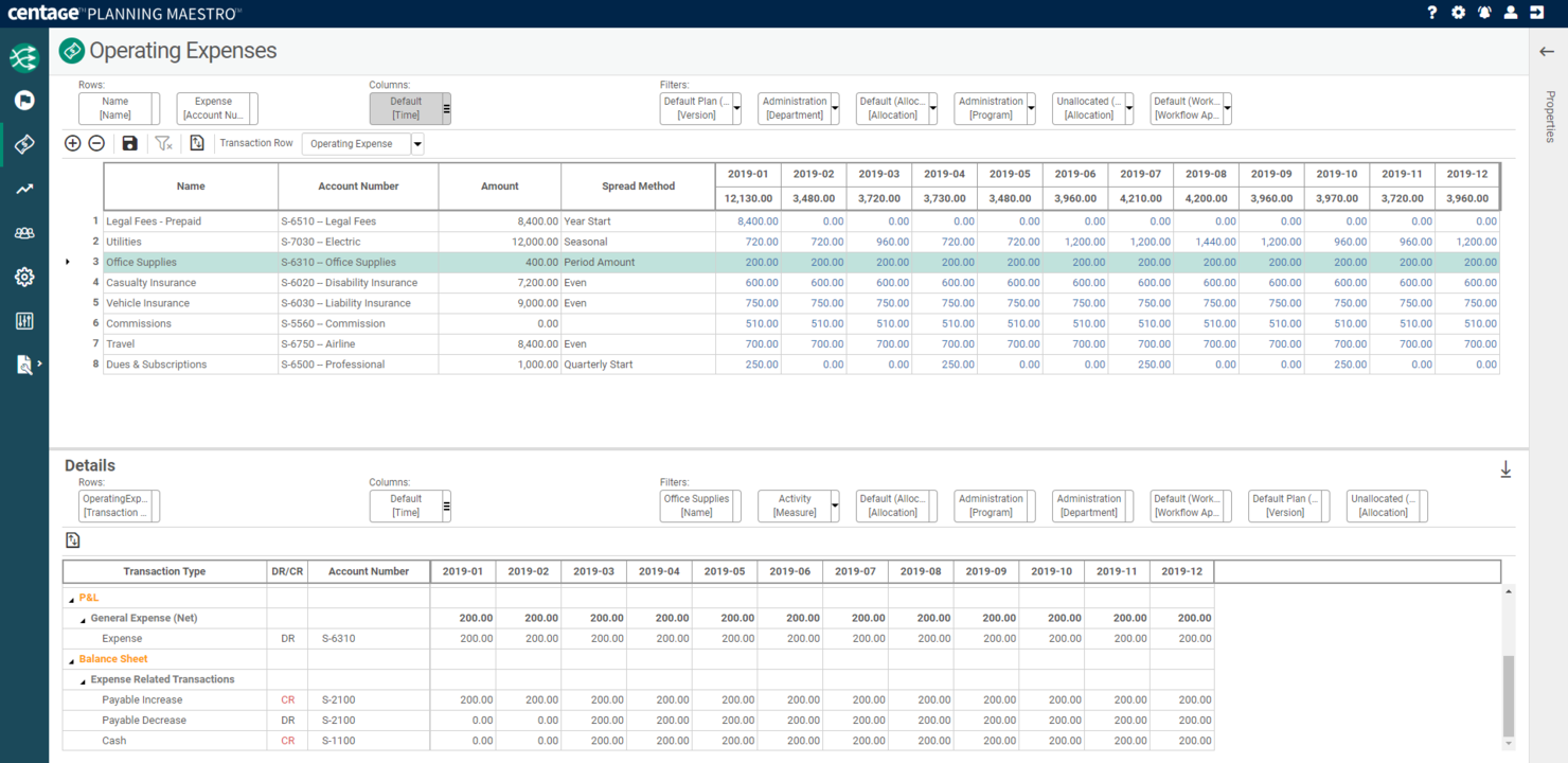 Centage screenshot - Le 10 migliori soluzioni software per il budgeting e la pianificazione recensite nel 2026