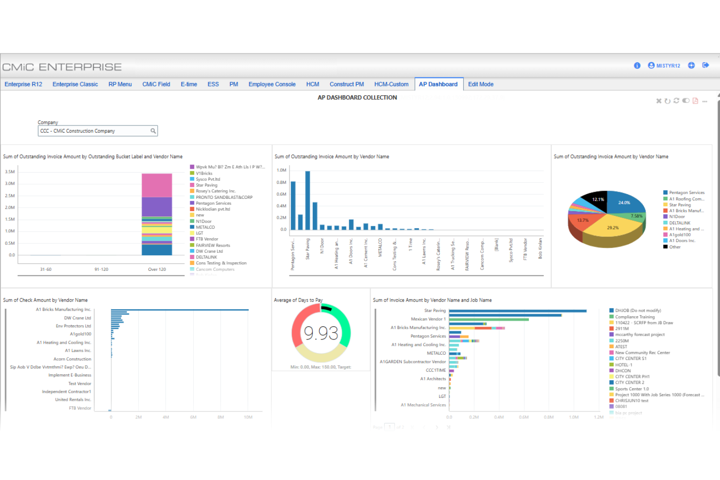 CMiC screenshot - Le 10 migliori soluzioni ERP per l’edilizia recensite nel 2026