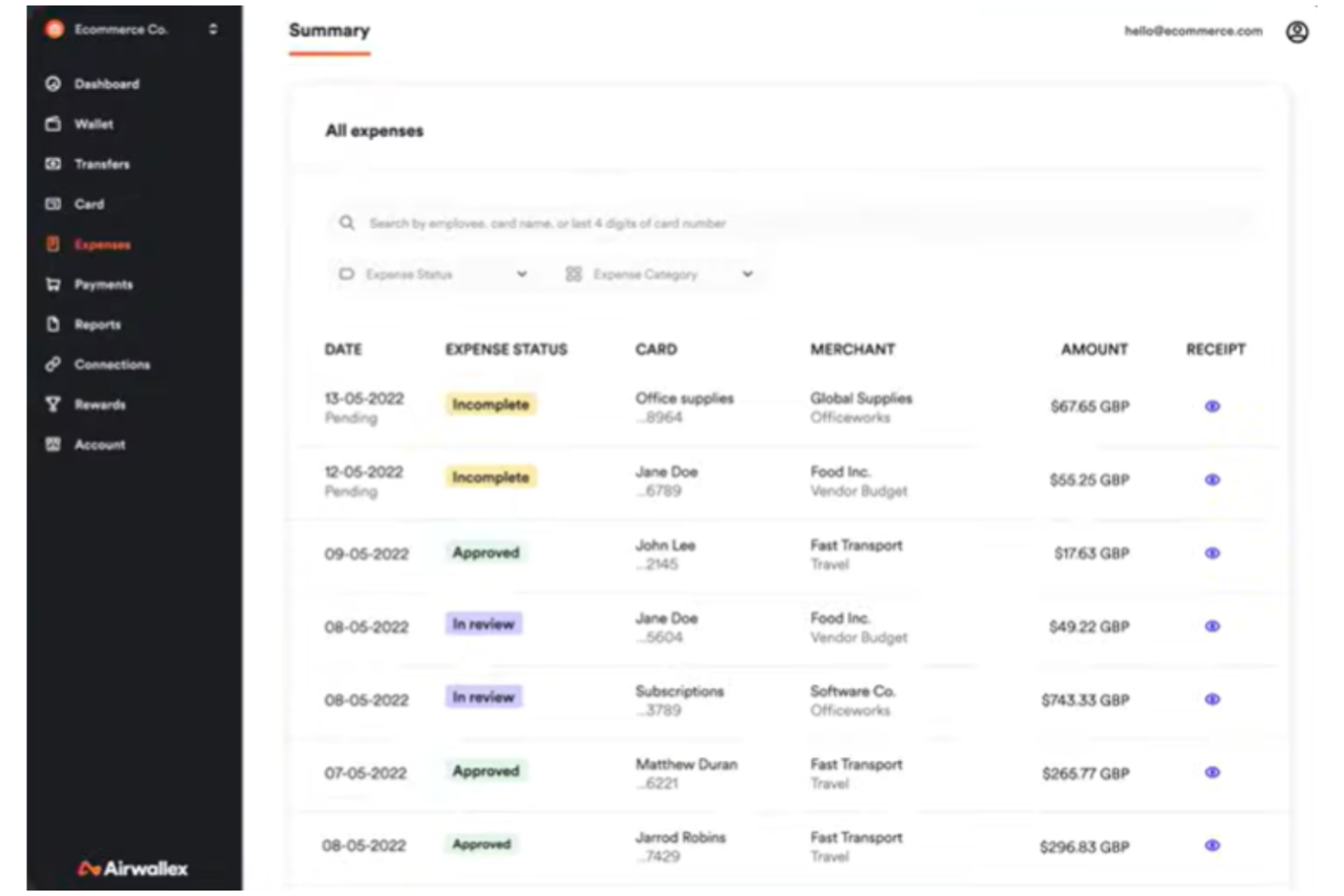 Airwallex screenshot - 18 Migliori Soluzioni di Pagamento Virtuale nel 2026