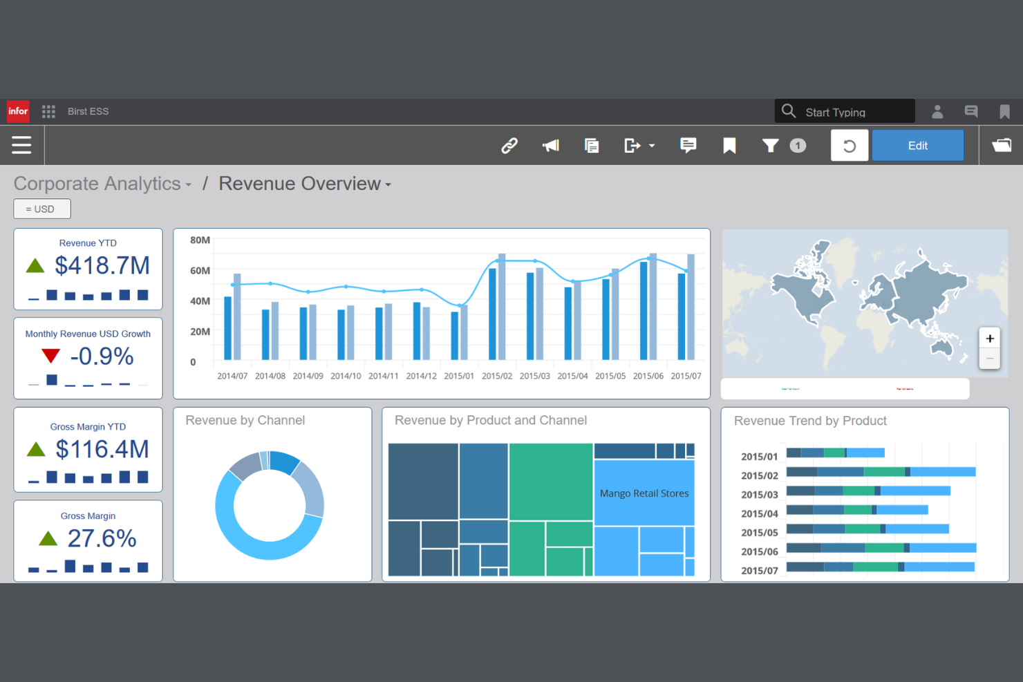 Infor CloudSuite Financials screenshot - I 10 migliori software di gestione finanziaria aziendale nel 2026