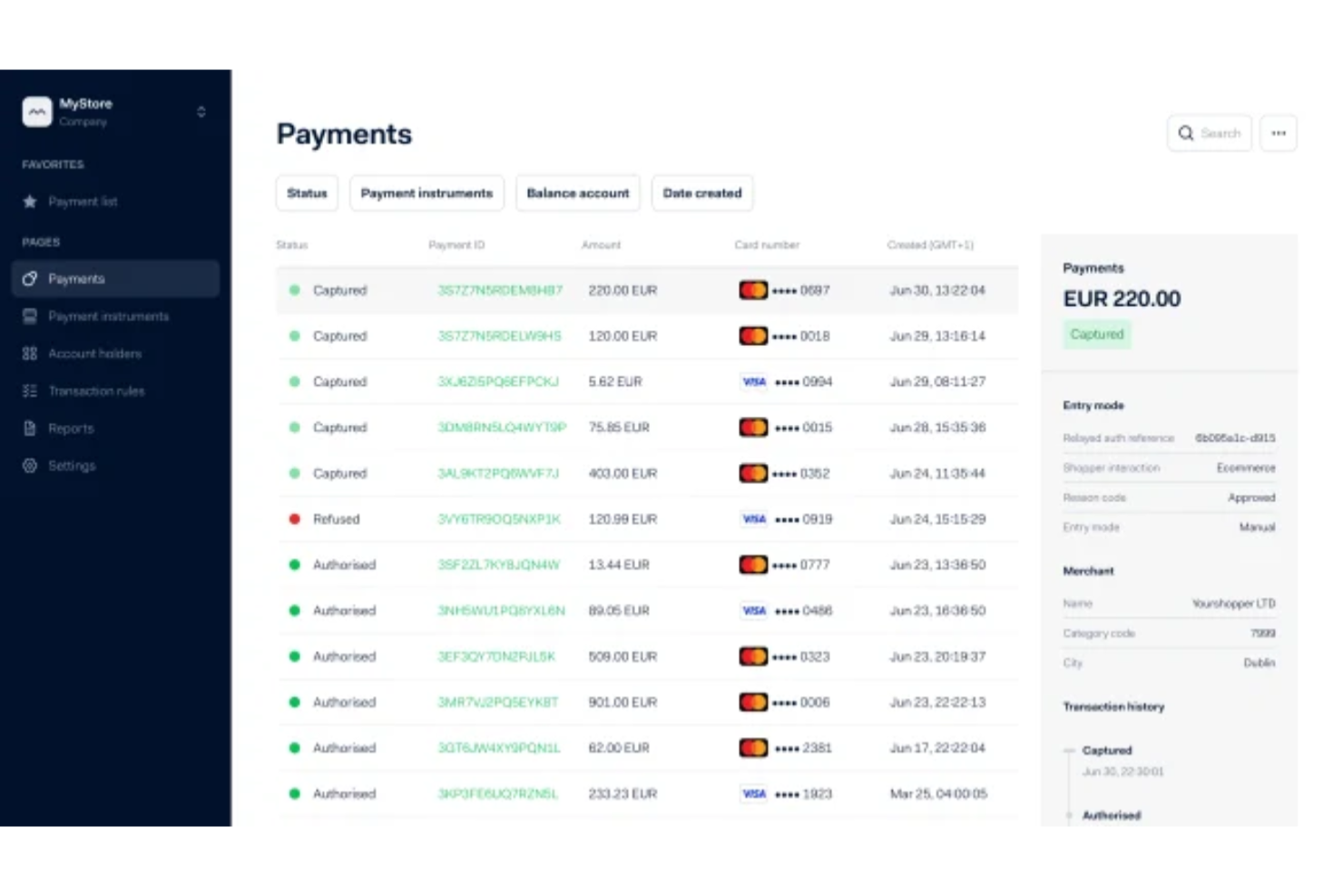 Adyen screenshot - 18 Migliori Soluzioni di Pagamento Virtuale nel 2026