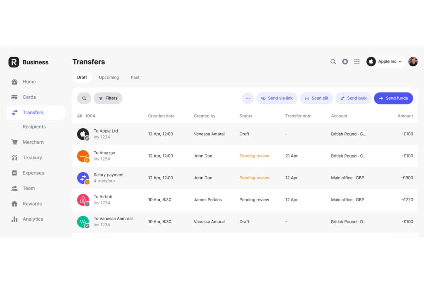 Revolut Business screenshot - 18 Migliori Soluzioni di Pagamento Virtuale nel 2026