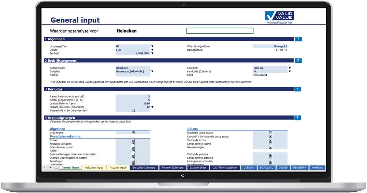 Valid Value screenshot - 10 Mejores Programas para Valoración de Empresas en 2026