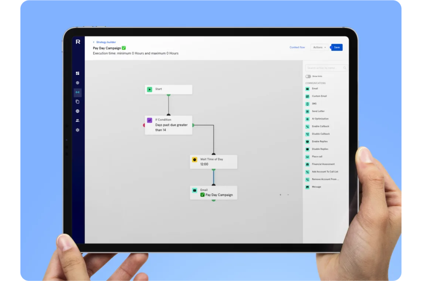 Receive screenshot - Le 10 migliori piattaforme di software di recupero crediti con IA nel 2026