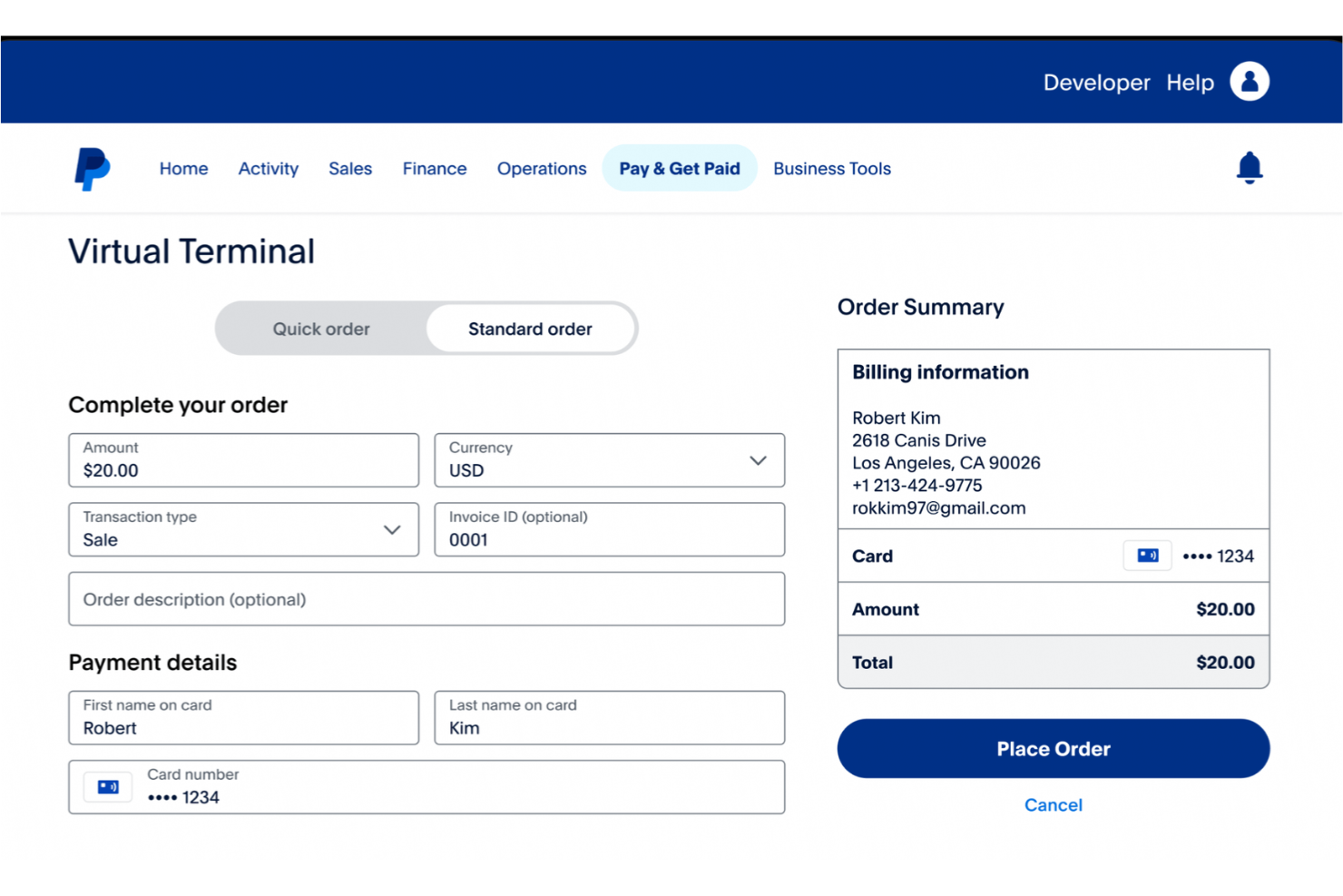 PayPal screenshot - 18 Migliori Soluzioni di Pagamento Virtuale nel 2026