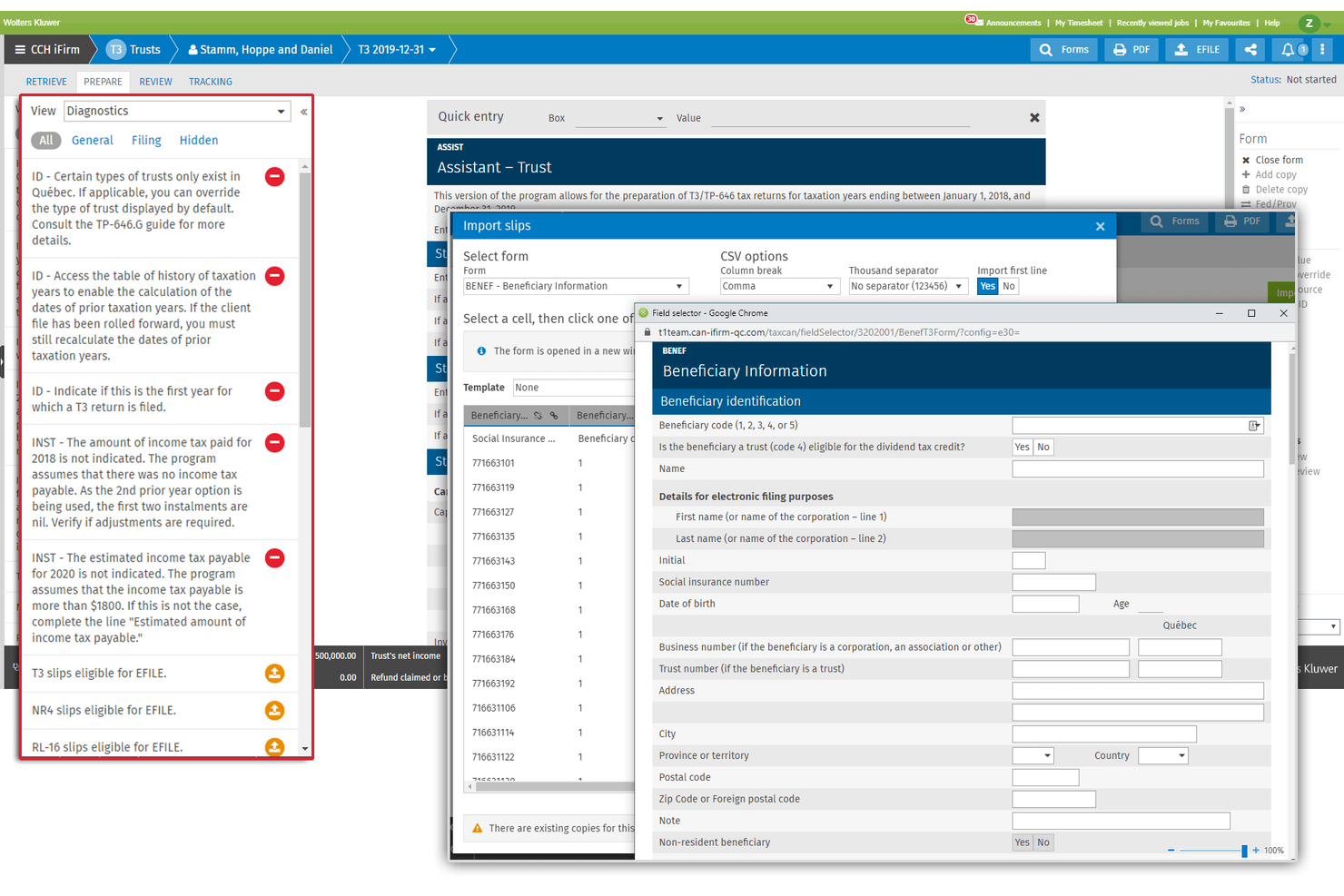 Taxprep screenshot - I 10 Migliori Software Fiscali per il Canada nel 2026