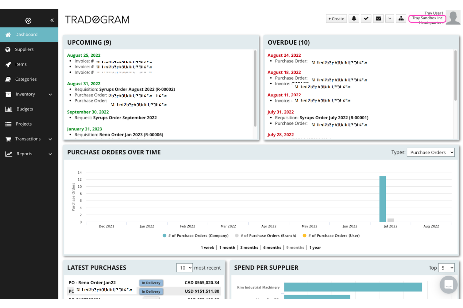 Tradogram screenshot - 10 Migliori Software per Fatture e Ordini di Acquisto per il 2026