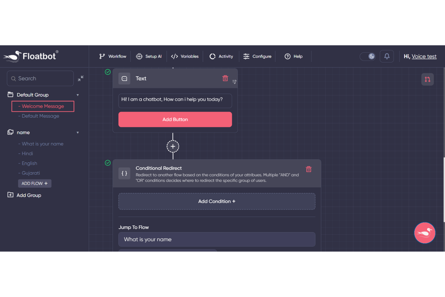 Floatbot screenshot - Le 10 migliori piattaforme di software di recupero crediti con IA nel 2026