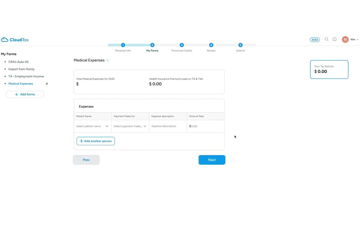CloudTax screenshot - I 10 Migliori Software Fiscali per il Canada nel 2026