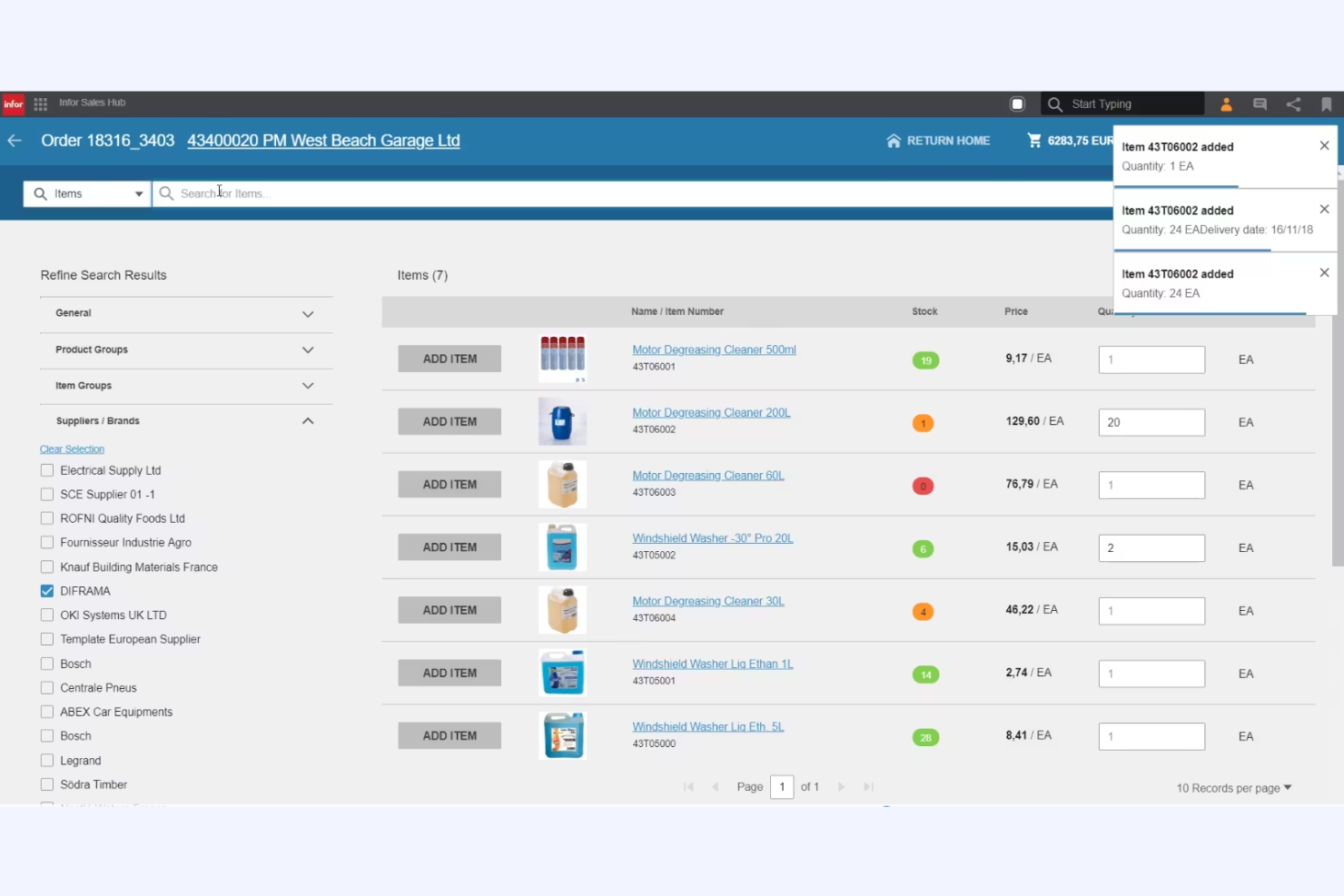 Infor screenshot - Le 10 migliori alternative a SAP selezionate per il 2026
