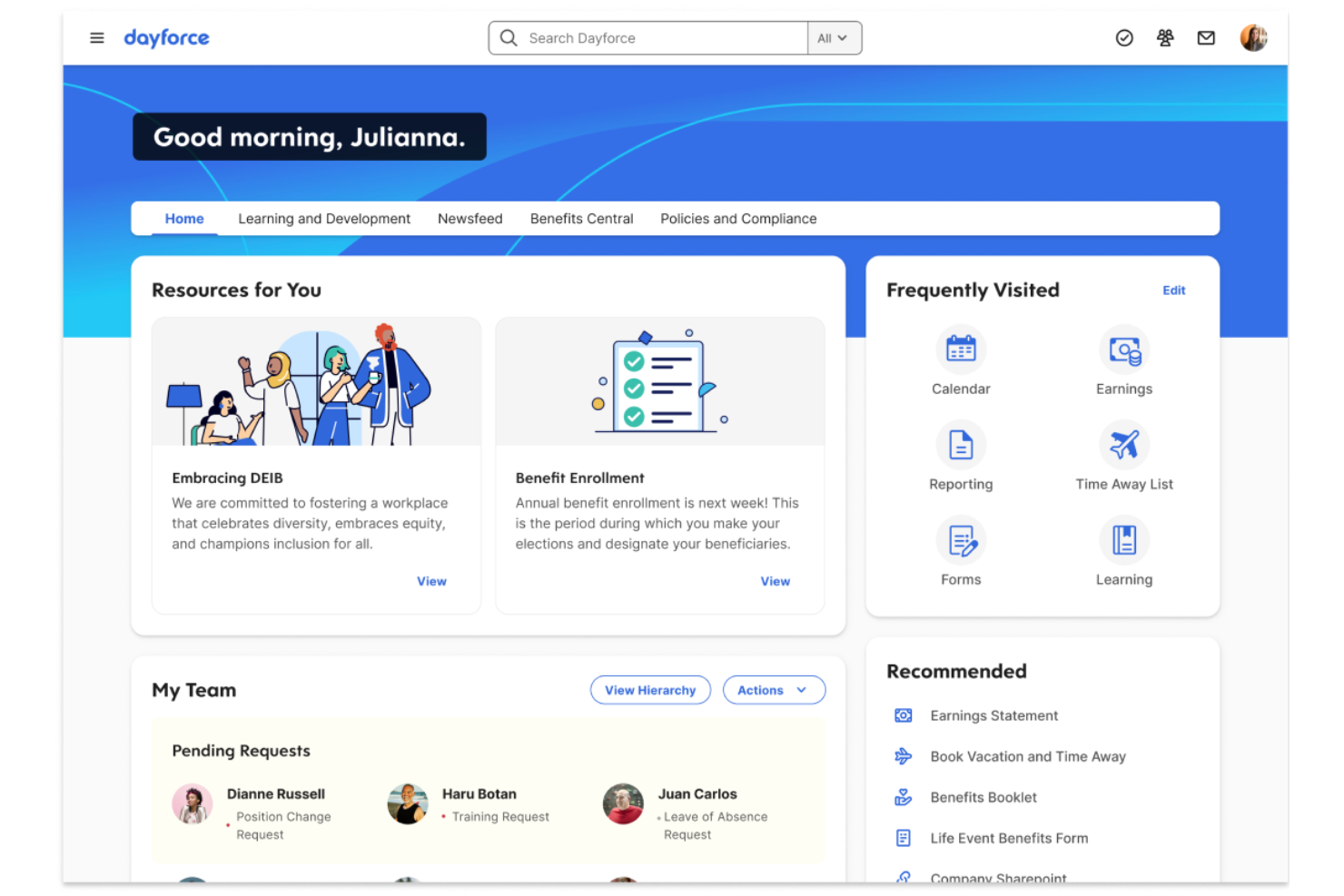 Dayforce screenshot - 10 Mejores Alternativas a Workday Seleccionadas para 2026