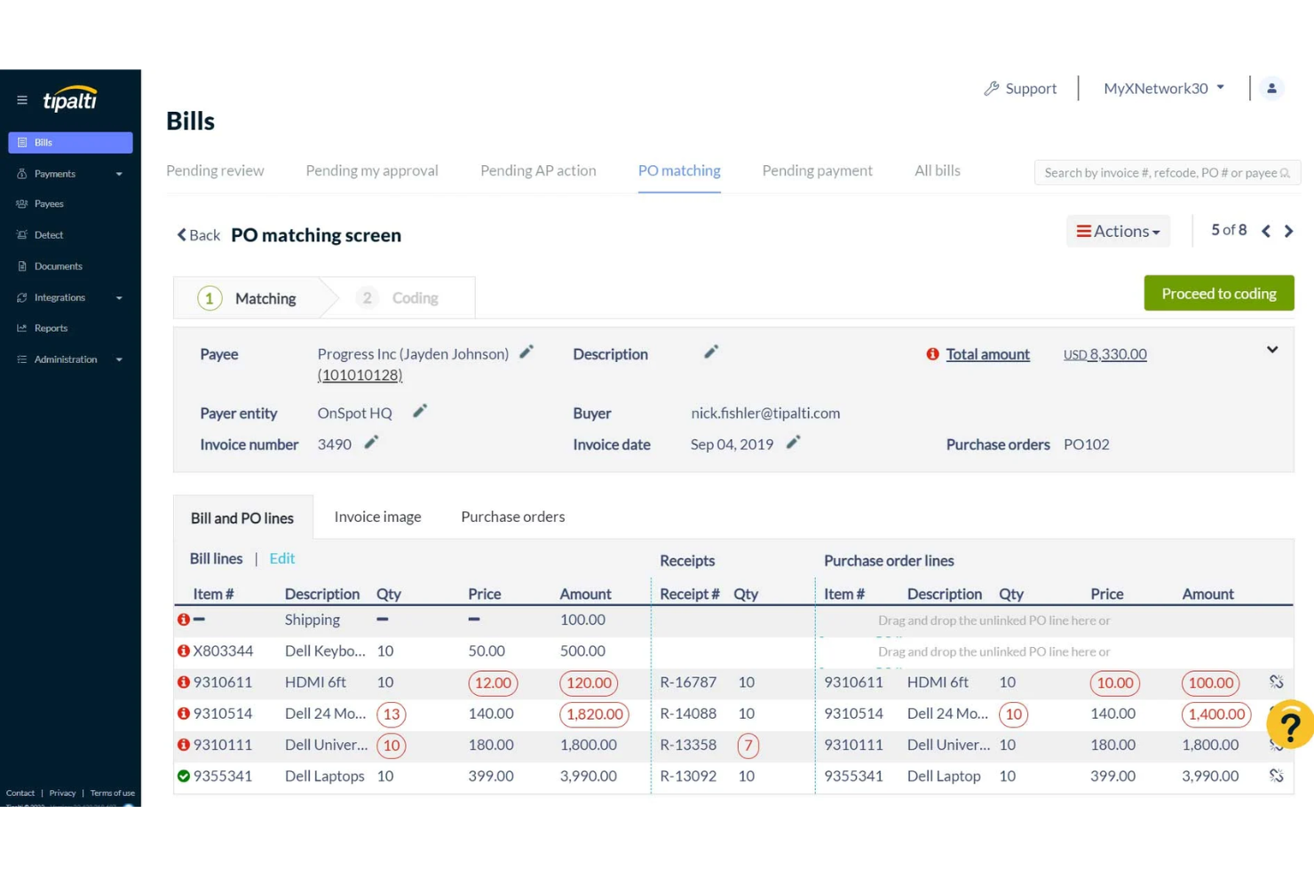 Tipalti screenshot - 16 migliori alternative a Stampli per l’automazione AP nel 2026