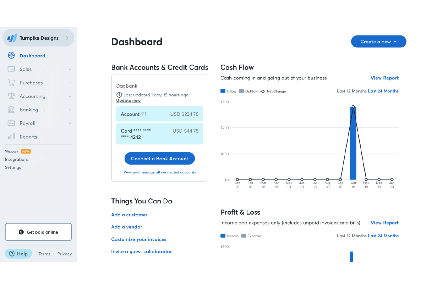 Wave screenshot - 10 Migliori Software di Fatturazione per Piccole Imprese nel 2026