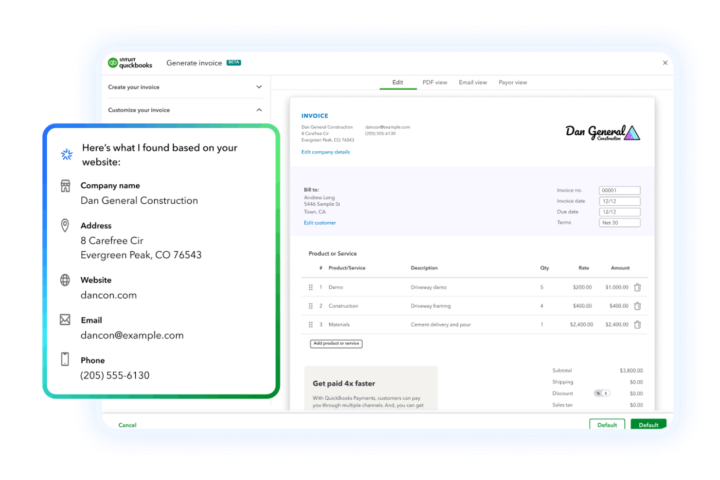 QuickBooks screenshot - 18 Migliori Software di Fatturazione Automatica per il 2026