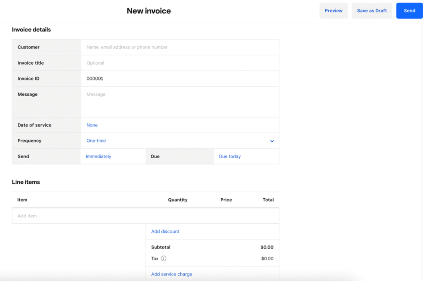 Square Invoices screenshot - 10 Migliori Software di Fatturazione per Piccole Imprese nel 2026