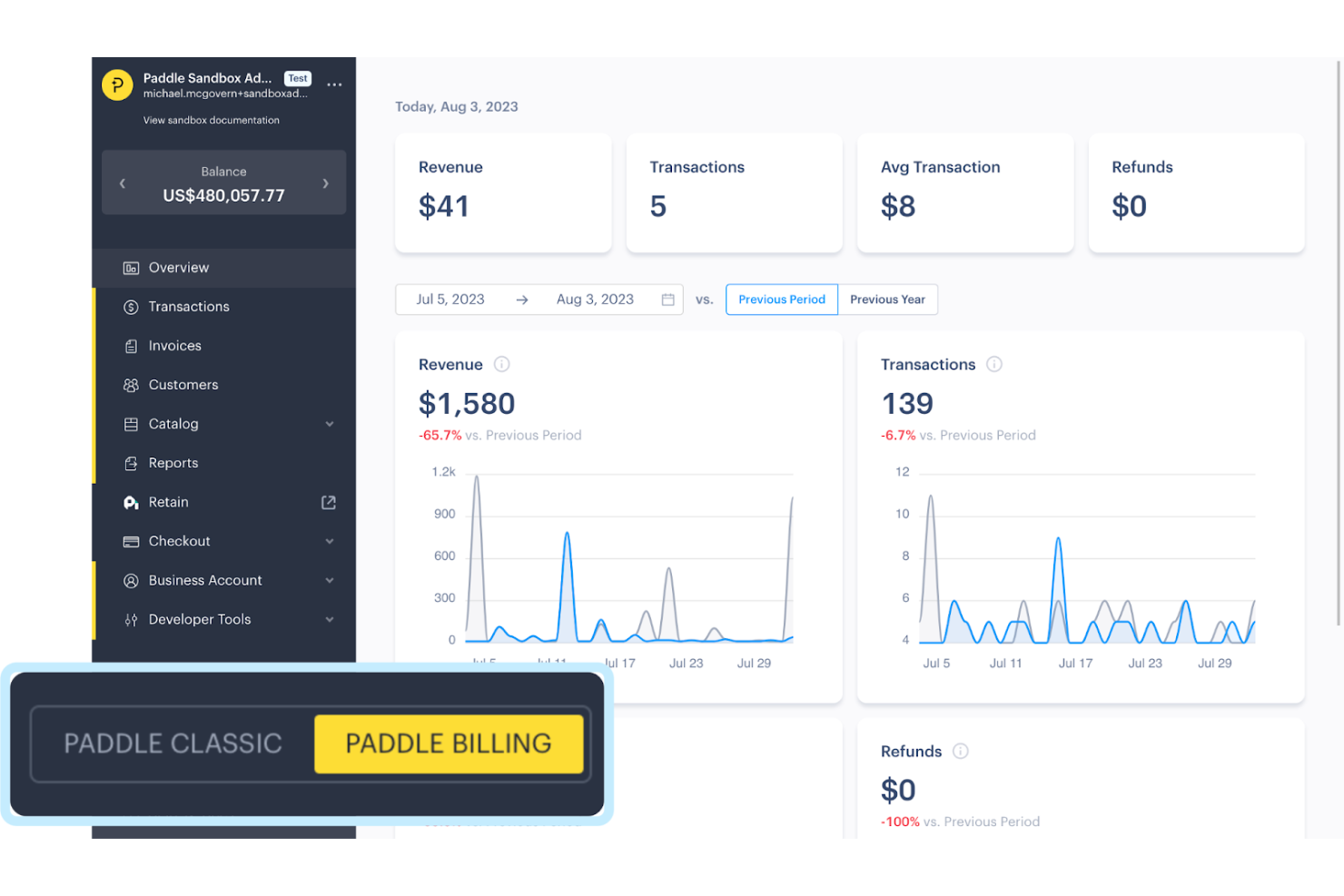Paddle screenshot - 10 Mejores Programas de Facturación para Pequeñas Empresas en 2026