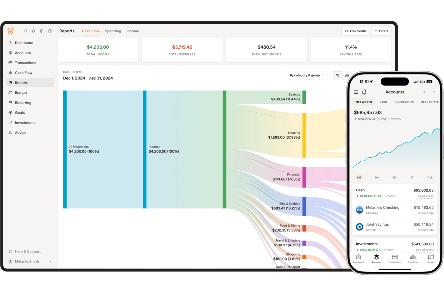Monarch Money screenshot - 10 App di Budgeting per il 2026