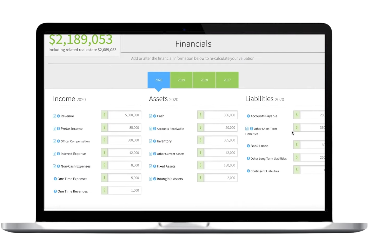 BizEquity screenshot - 10 Migliori Software di Valutazione Aziendale per il 2026