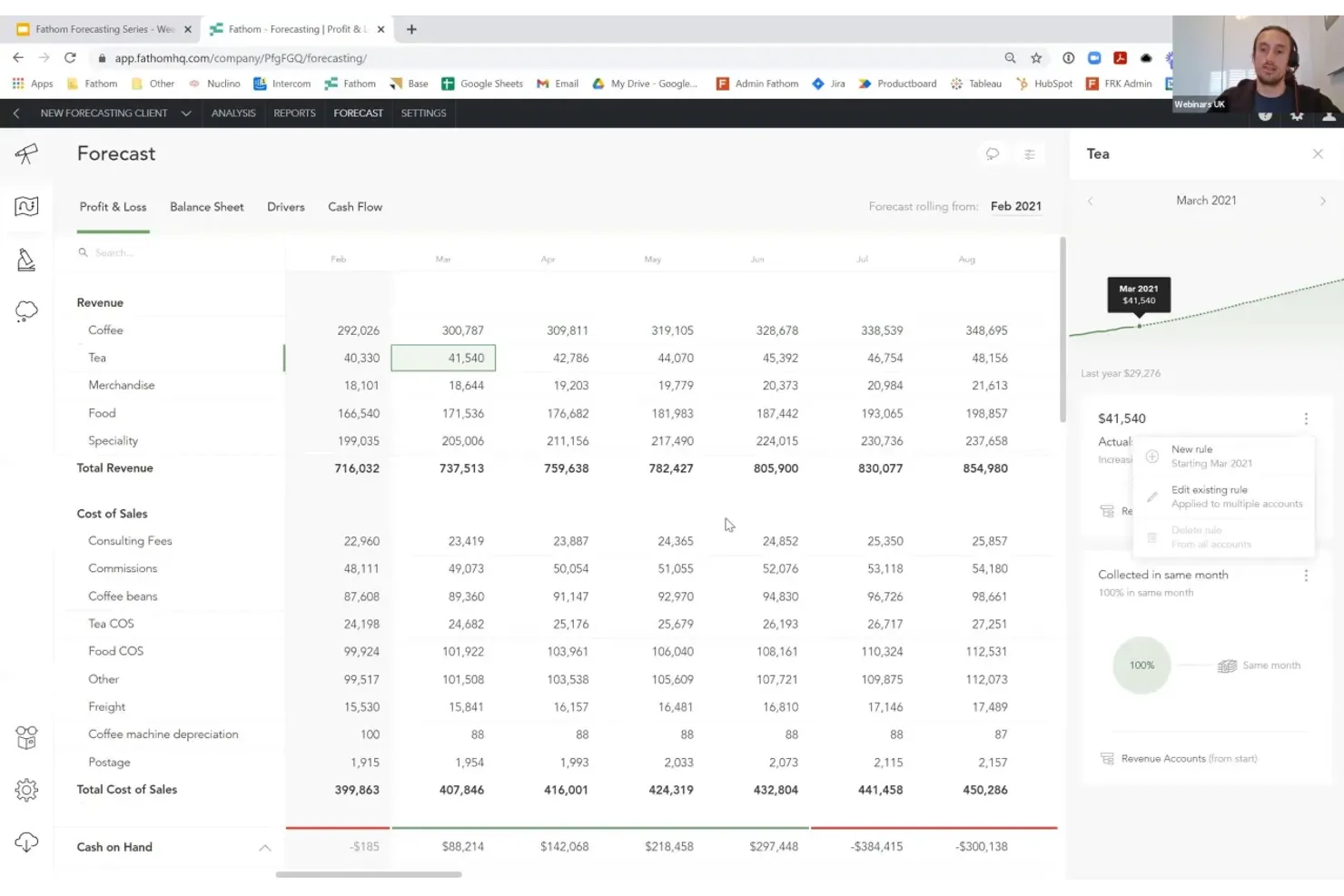 Fathom screenshot - 15 Mejores Programas de Estados Financieros para Contadores en 2026