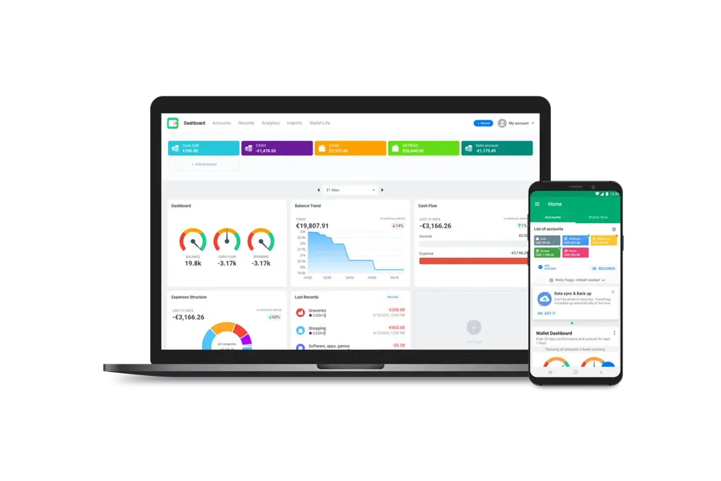 Wallet by BudgetBakers screenshot - 10 aplicaciones de presupuesto para 2026