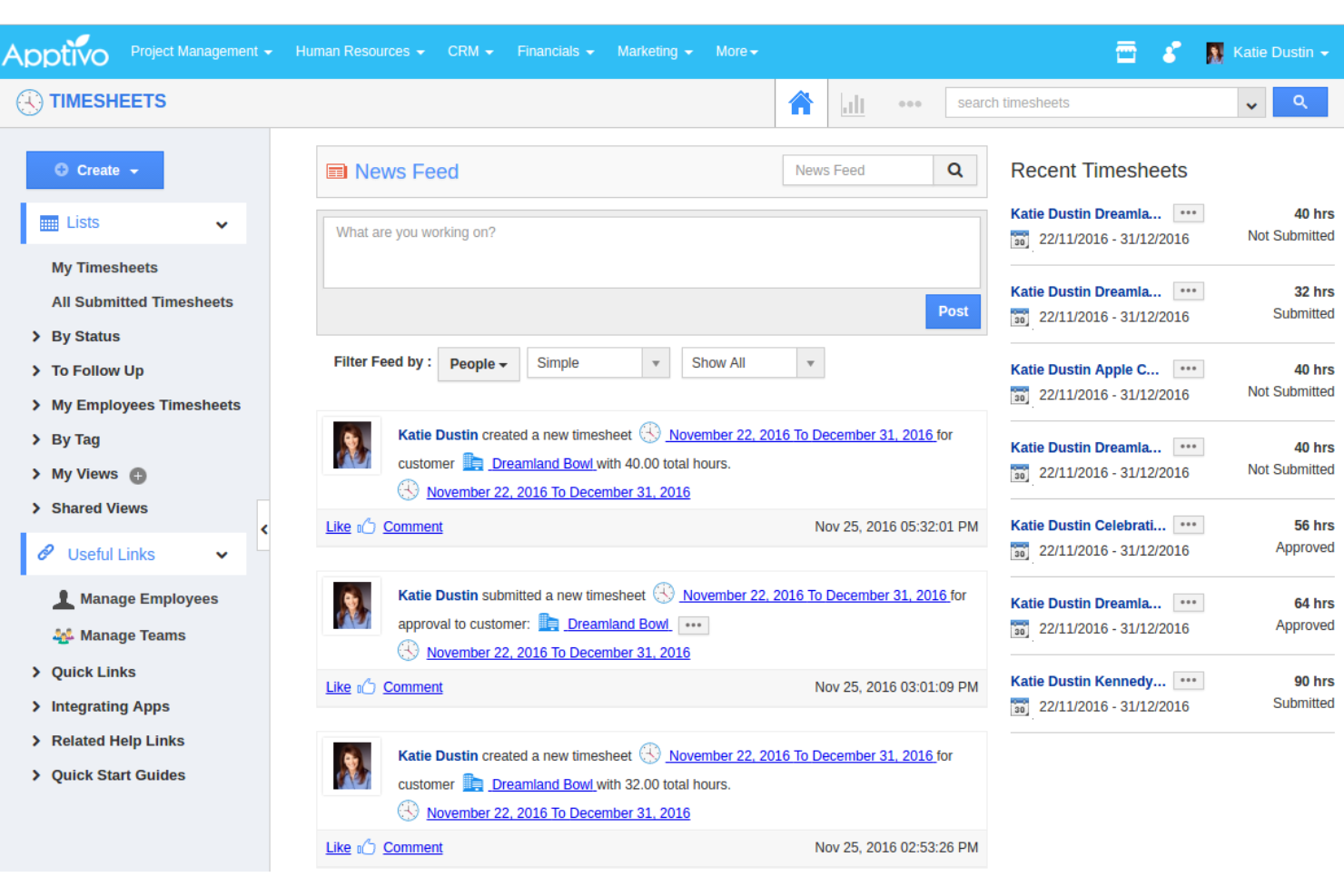 Apptivo screenshot - 10 alternative a Zoho CRM per il 2026