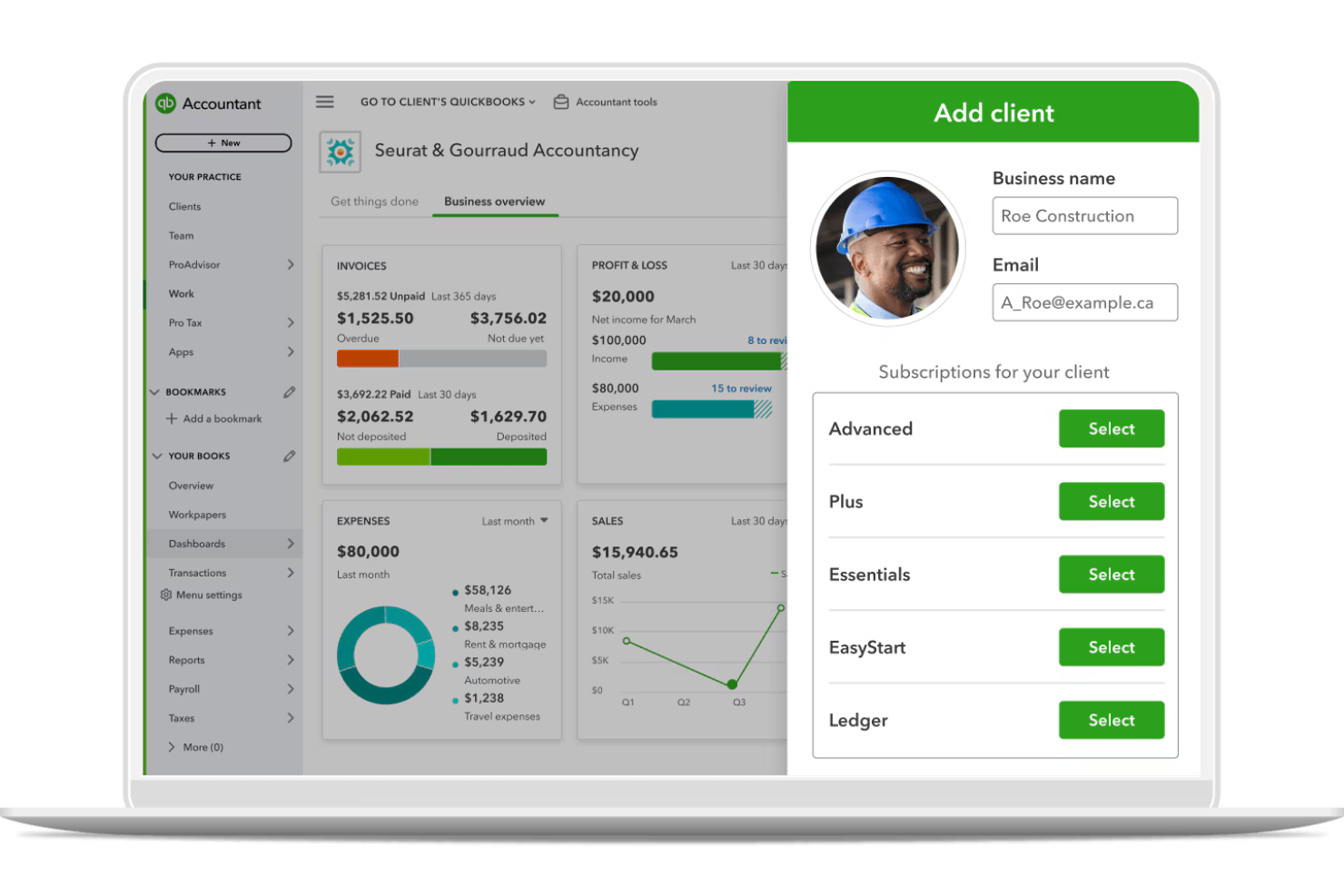 QuickBooks screenshot - 10 Software per la Gestione delle Ricevute per il 2026