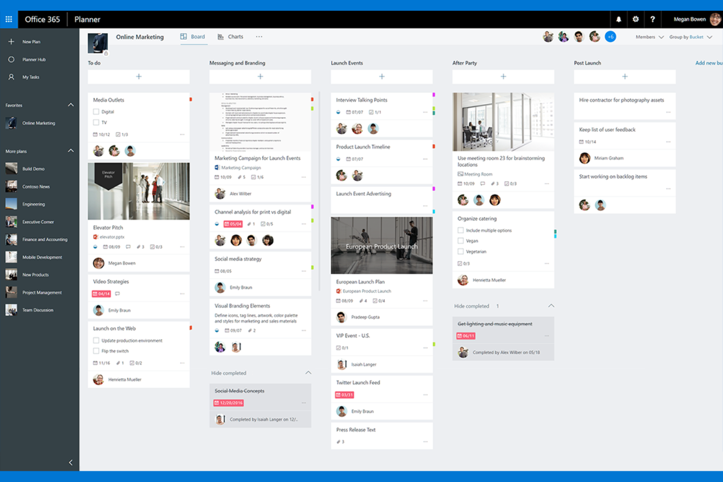 Microsoft Planner screenshot - 10 Alternative a Wrike per il 2026