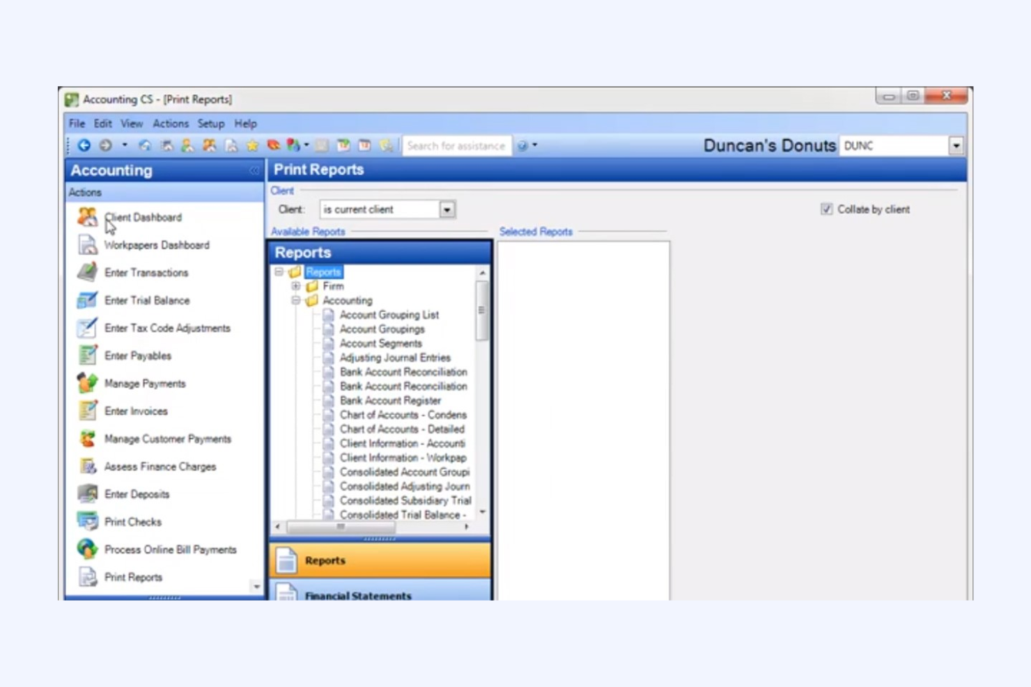 Accounting CS screenshot - 10 Mejores Software de Análisis Financiero para Contadores Revisados en 2026