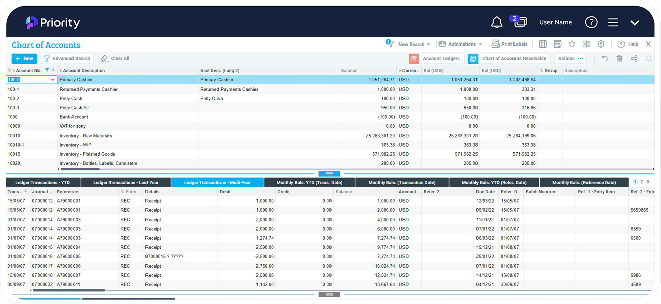 Priority screenshot - Le 10 migliori soluzioni ERP per banche nel 2026