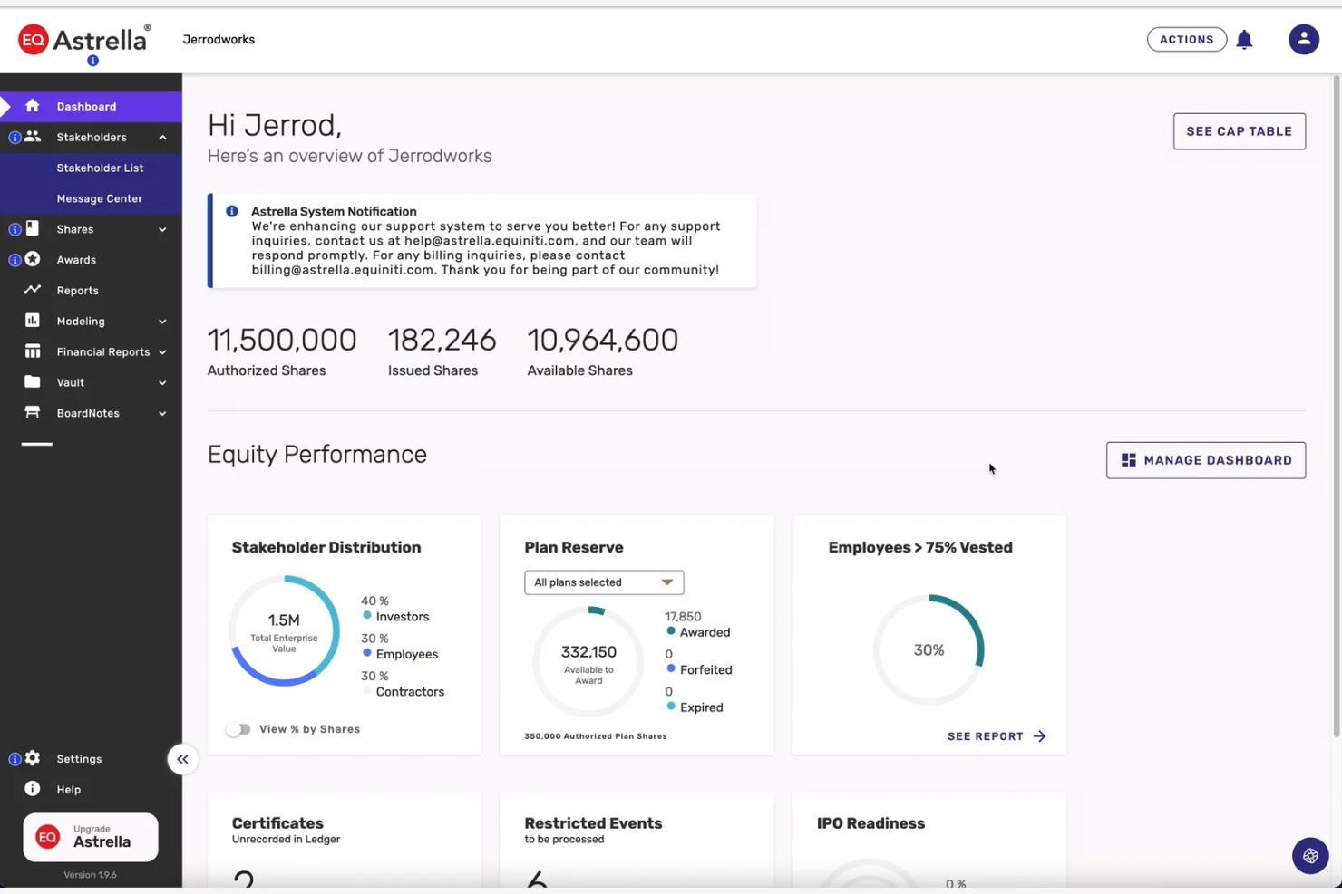 Astrella screenshot - Le 10 migliori alternative a Carta recensite nel 2026