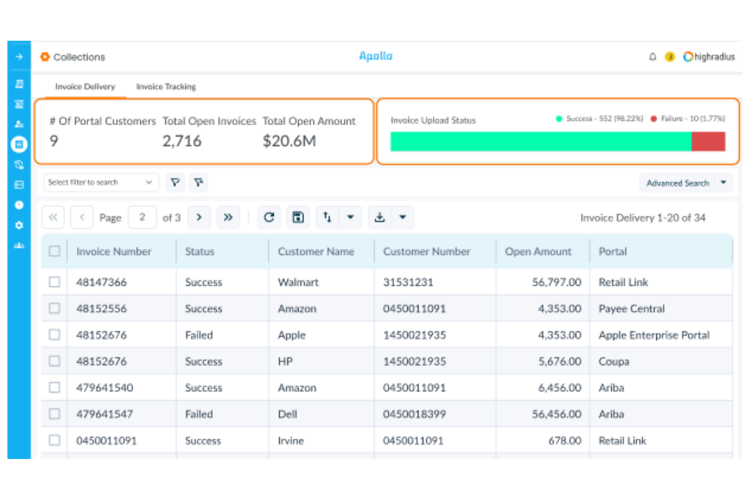 HighRadius screenshot - Los 10 Mejores Software de Cobranza de Deudas Analizados en 2026