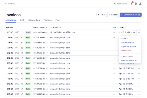 Stripe Billing screenshot - Las 10 mejores alternativas a Chargebee analizadas en 2026