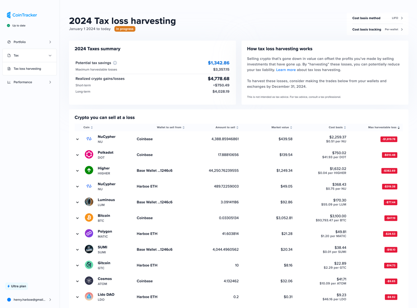 CoinTracker Enterprise screenshot - 10 Mejores Programas de Contabilidad de Cadena de Bloques Analizados en 2026