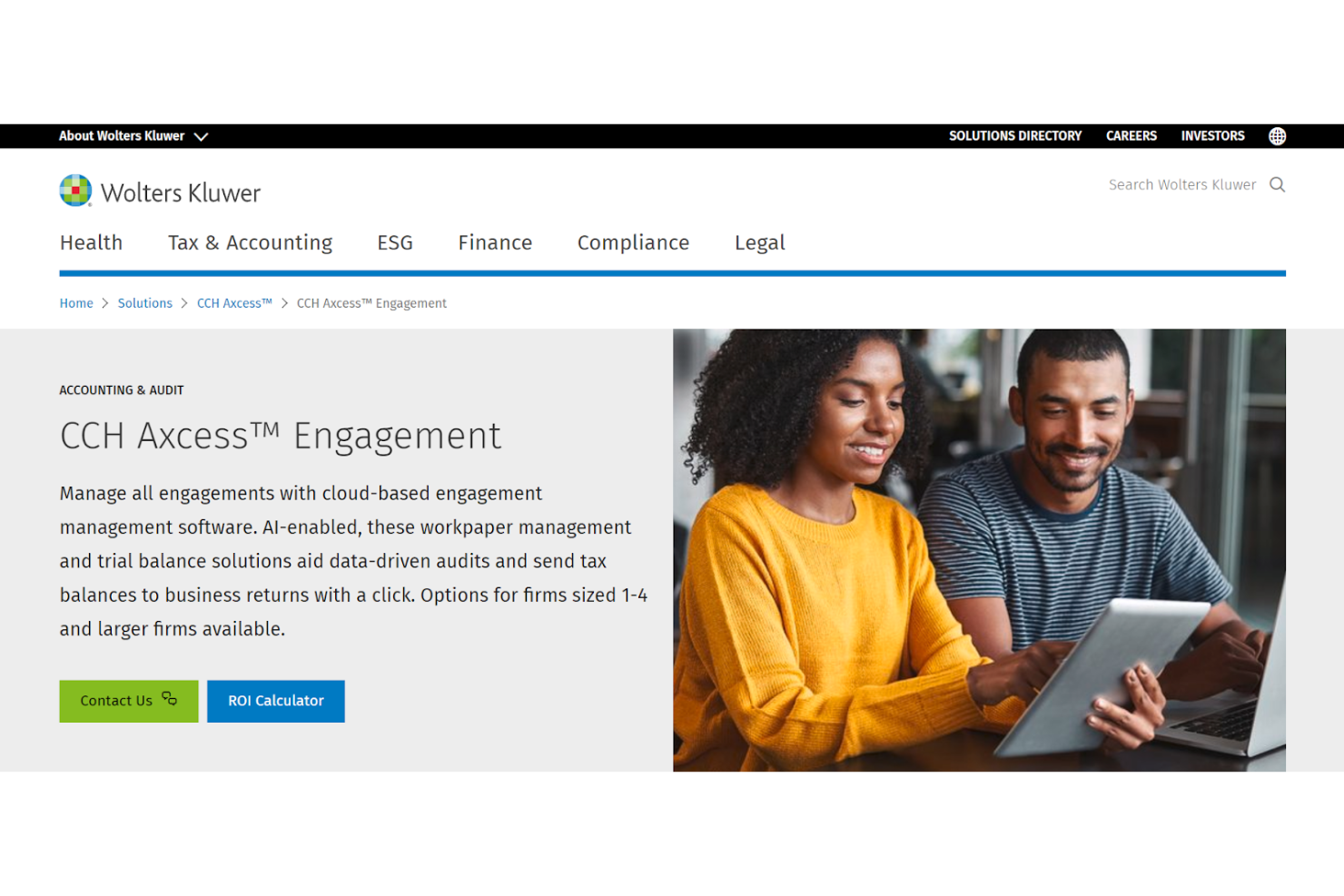 CCH Axcess Engagement screenshot - 10 mejores programas para CPA revisados en 2026