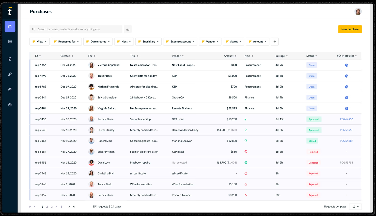 Tipalti screenshot - Le 10 migliori soluzioni di software di contabilità SaaS recensite nel 2026