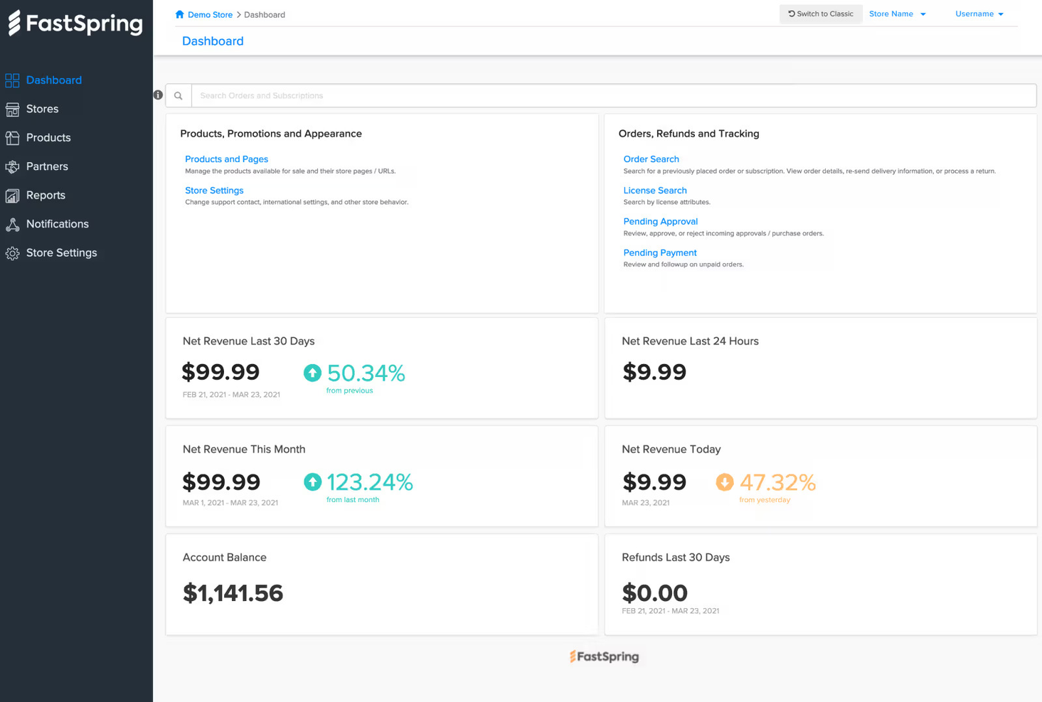 FastSpring screenshot - Le 10 migliori soluzioni di software di contabilità SaaS recensite nel 2026