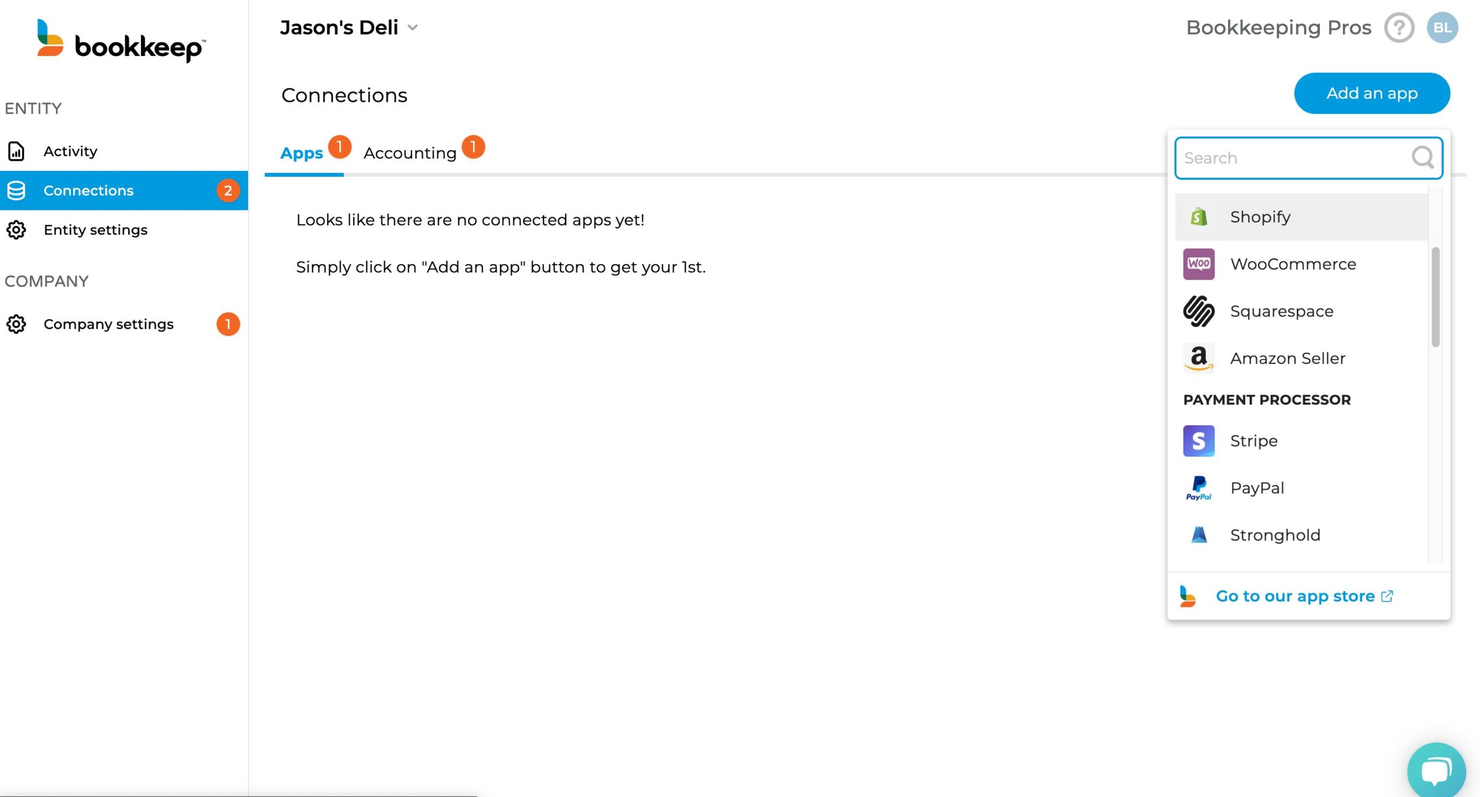 Bookkeep screenshot - Los 10 Mejores Programas de Contabilidad para Minoristas Revisados en 2026
