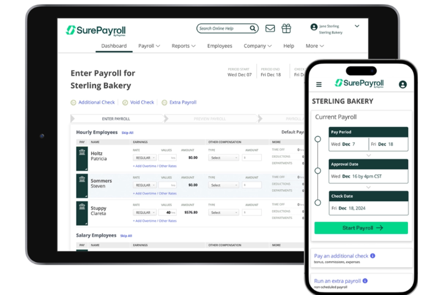 SurePayroll screenshot - 10 Mejores Alternativas a Gusto Analizadas en 2026