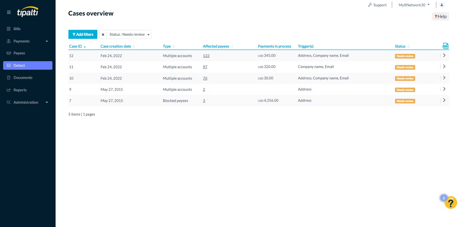 Tipalti screenshot - I 10 migliori software per la chiusura finanziaria recensiti nel 2026